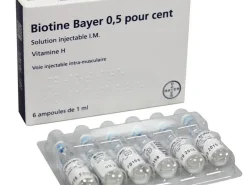 Biotin   Bayer  0.5% injectable hair loss solution - 6 ampoules (Copy)